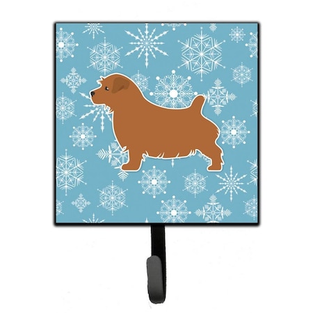 Carolines Treasures Winter Snowflake Norfolk Terrier Leash or Key Holder BB3509SH4